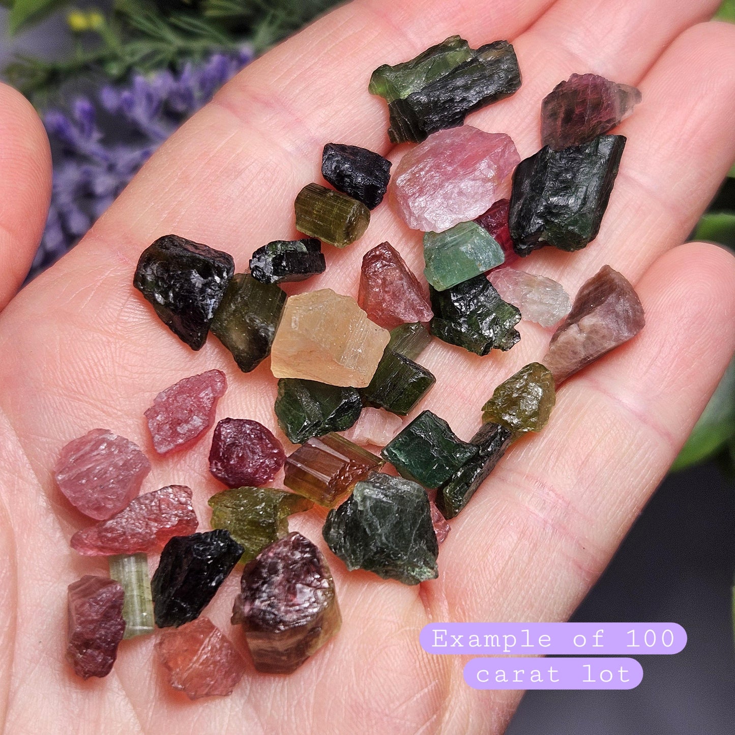 Tourmaline "Candy" Pink & Green Bulk Crystals, Choose Your Size, Brazilian Raw Tourmaline Specimens