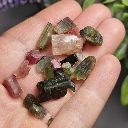 Tourmaline "Candy" Pink & Green Bulk Crystals, Choose Your Size, Brazilian Raw Tourmaline Specimens