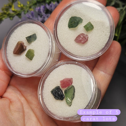 Pink & Green Tourmaline "Candy" Bulk Crystals, Choose Your Size, Brazilian Raw Tourmaline Specimens