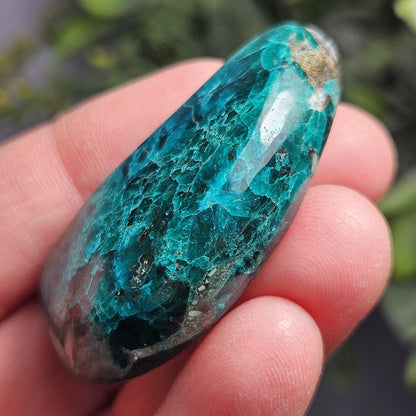 Polished Dioptase Crystal 28.59g, Congo Dioptase Specimen