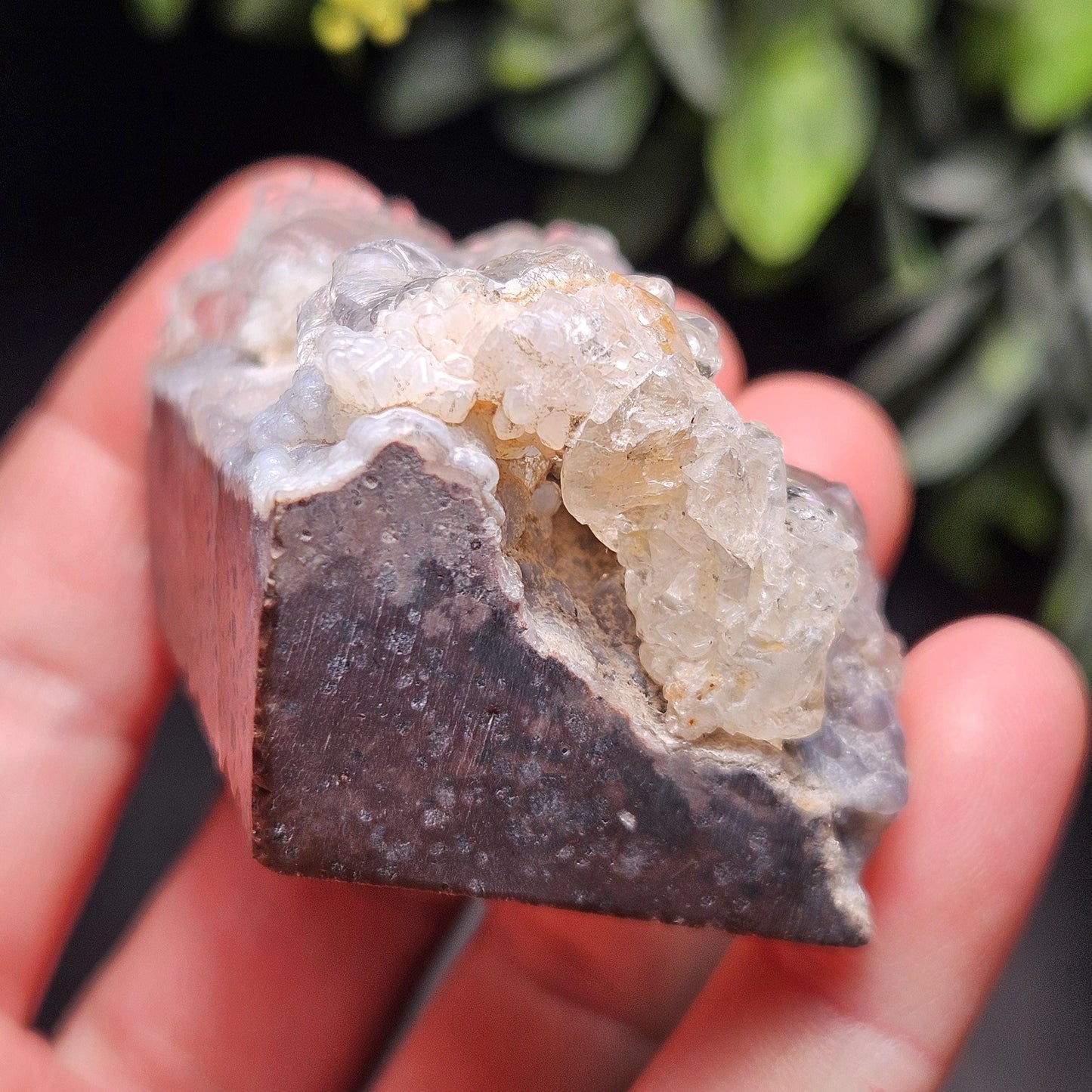 Hyalite Opal Specimen 81.70g, UV Reactive Fluorescent Botryoidal Crystal from Mexico