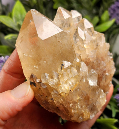 Kundalini Congo Citrine Quartz Cluster 283.5g, Smoky Citrine Crystal Multi