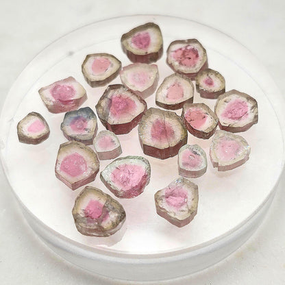 Pink Watermelon Tourmaline Crystal Slice, Tourmaline Gemstone, Polished Pink Tourmaline