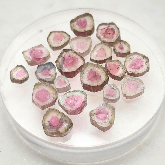 Pink Watermelon Tourmaline Crystal Slice, Tourmaline Gemstone, Polished Pink Tourmaline