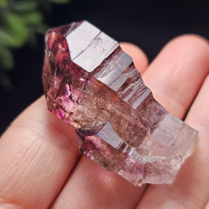 Enhydro Amethyst Scepter 22.49g, Moving Shangaan Quartz Crystal with Water Bubble from Zimbabwe
