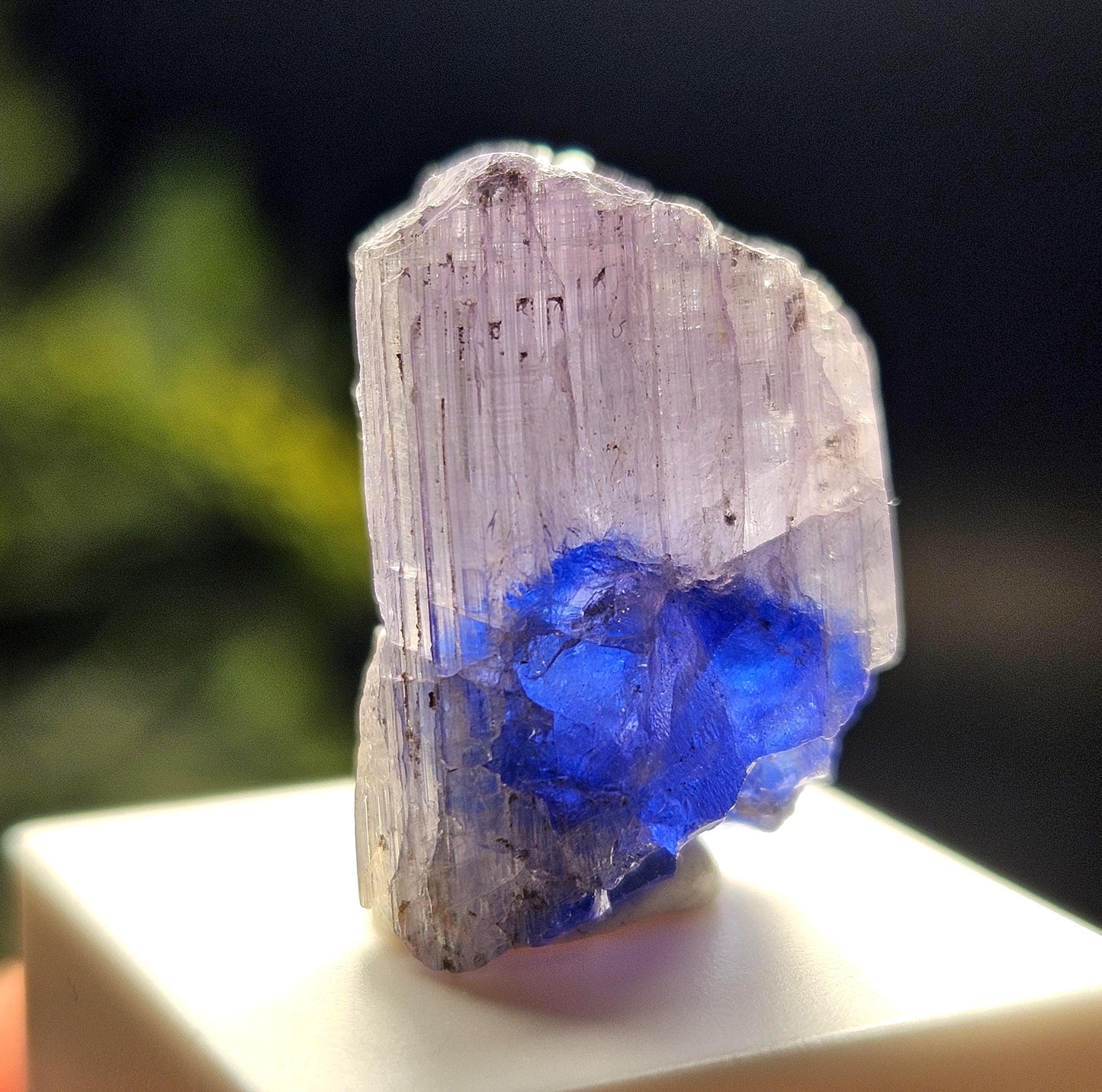 Bi-Colored Tanzanite Crystal, 3.91 grams
