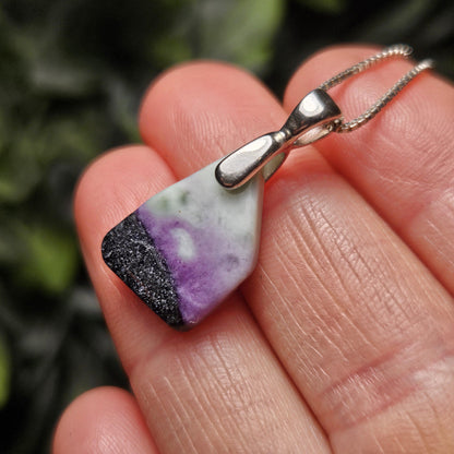 Kammererite Crystal Pendant, Sterling Silver Kammererite Necklace