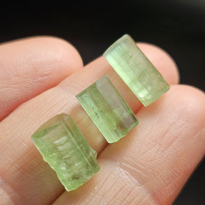Apple Green Tourmaline Crystal, Terminated Green Gemstone Specimen