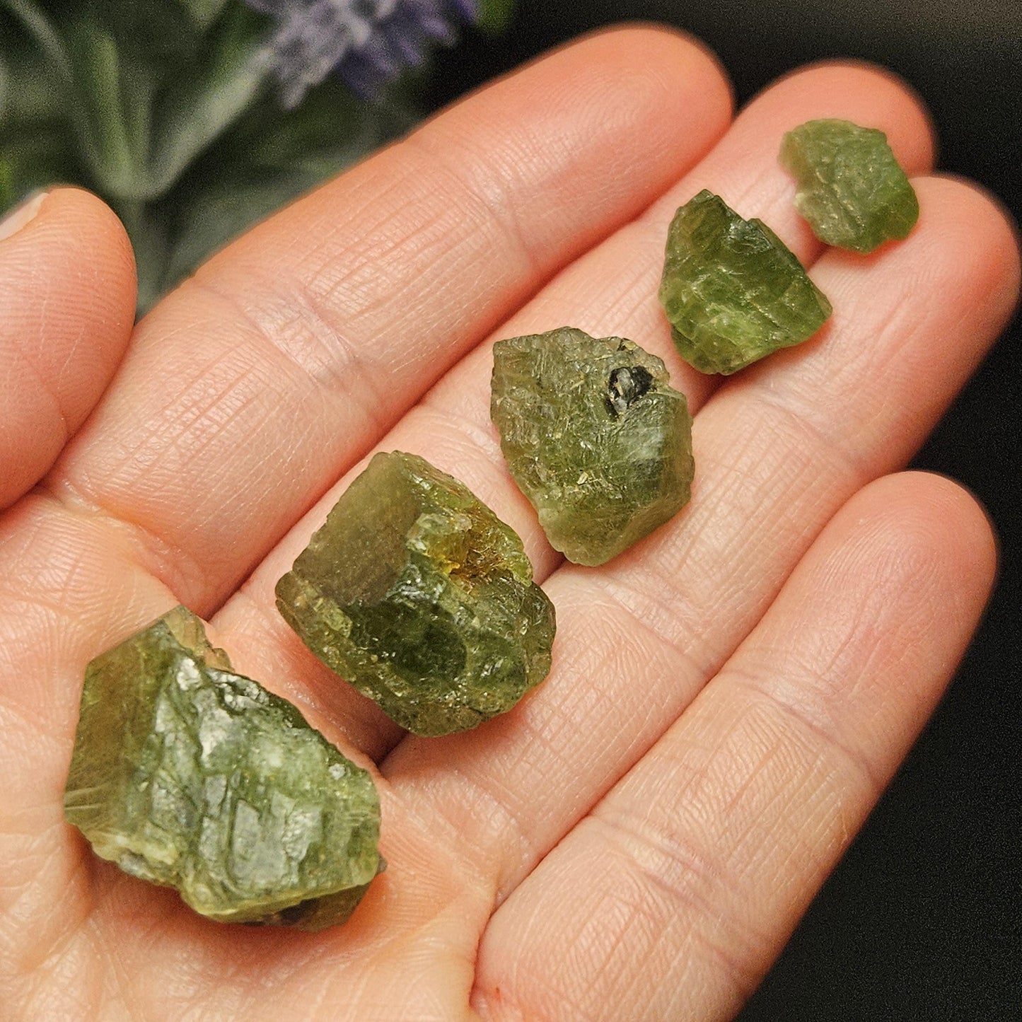 Raw Green Diopside Crystal, Alpine Chrome Diopside Specimen