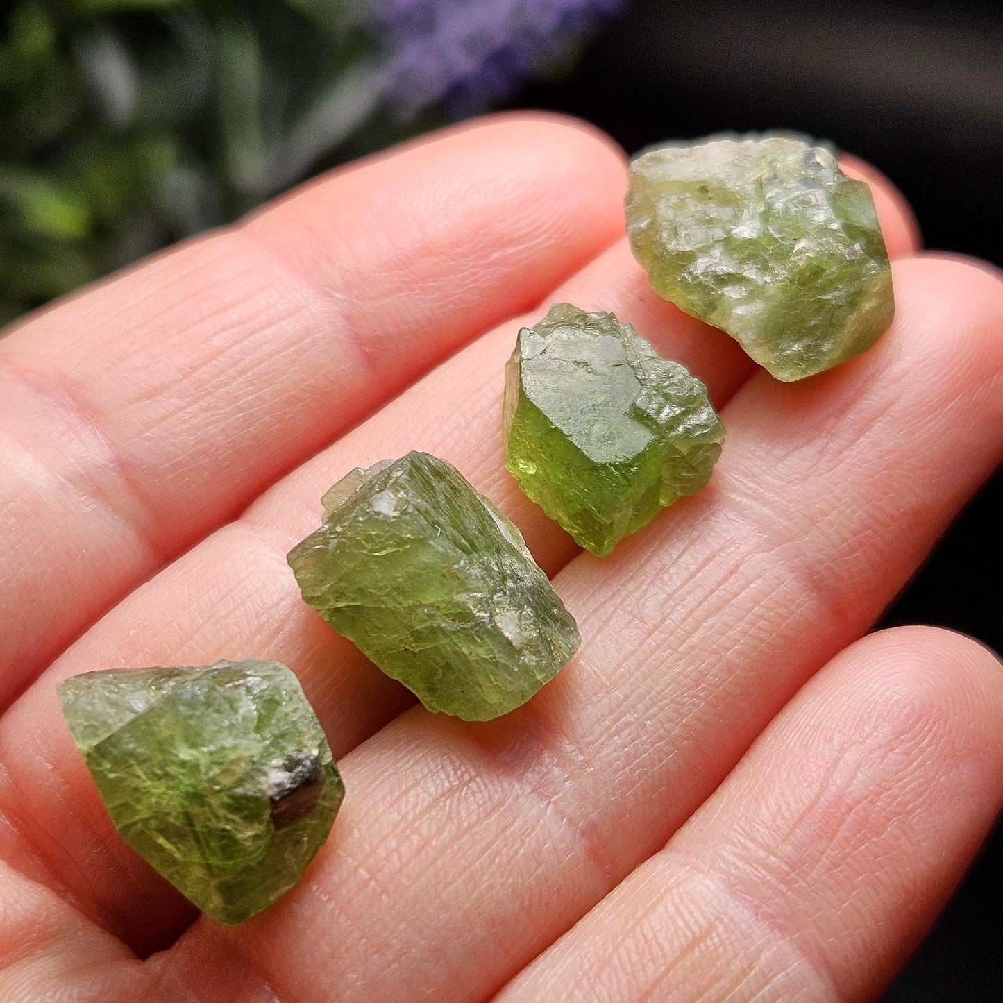 Raw Green Diopside Crystal, Alpine Chrome Diopside Specimen