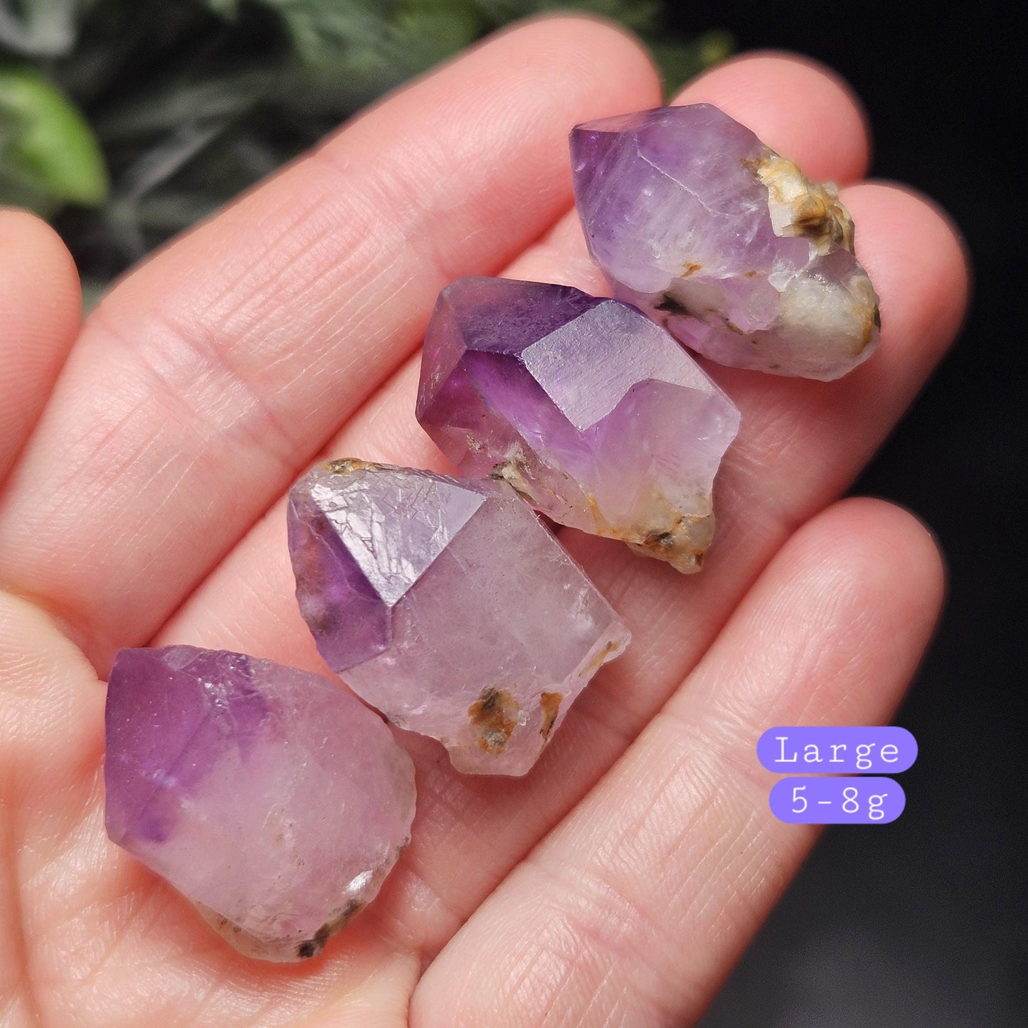 Phantom Amethyst Crystal, Raw Color Zoned Violet Amethyst Specimen, Hourglass Amethyst
