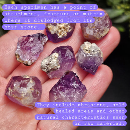 Phantom Amethyst Crystal, Raw Color Zoned Violet Amethyst Specimen, Hourglass Amethyst