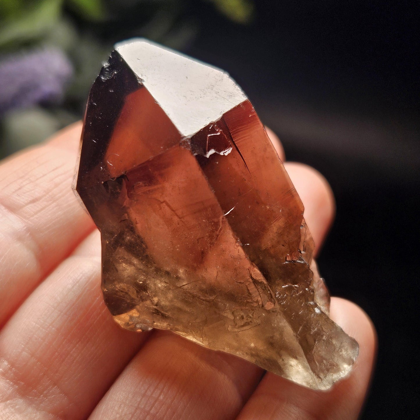 Smoky Quartz Crystal Point from Brazil