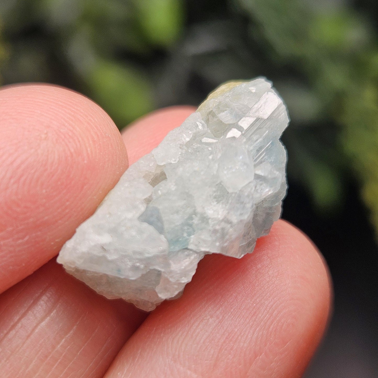 Euclase Crystal Cluster 18.40ct,  Blue & Gold Brazilian Euclase Specimen