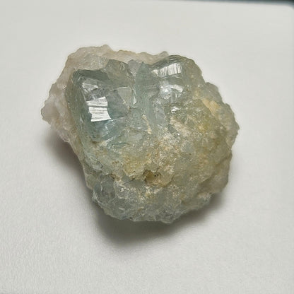 Blue Euclase Crystal Cluster 5.67ct, Blue Striped Brazil Euclase Specimen
