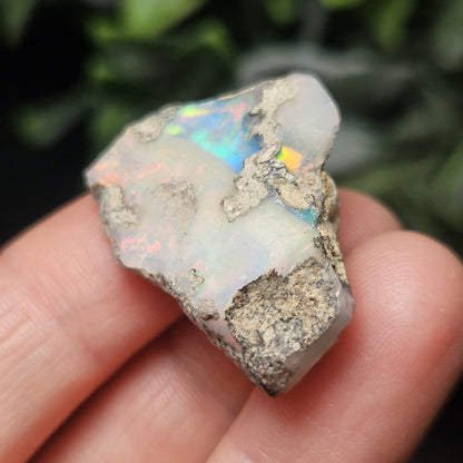 Rainbow Opal Specimen 6.09g, Raw Opal Crystal, Pink Red Blue Opal Gemstone