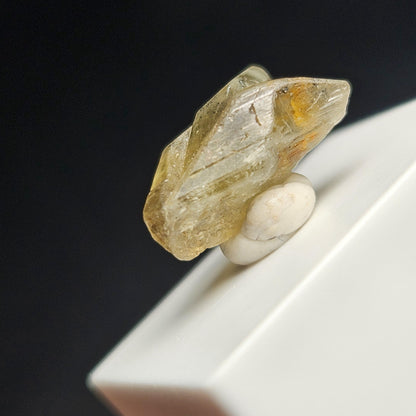 Twinned Chrysoberyl Crystal 6.09ct, RARE Yellow Twin Chrysoberyl Gemstone