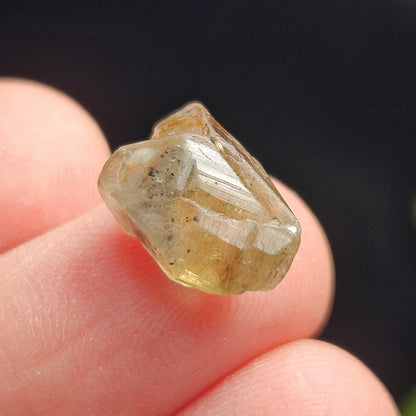Twinned Chrysoberyl Crystal 6.09ct, RARE Yellow Twin Chrysoberyl Gemstone