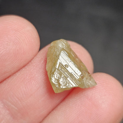 Twinned Golden Chrysoberyl Crystal 7.60ct, RARE Yellow Twin Chrysoberyl Gemstone