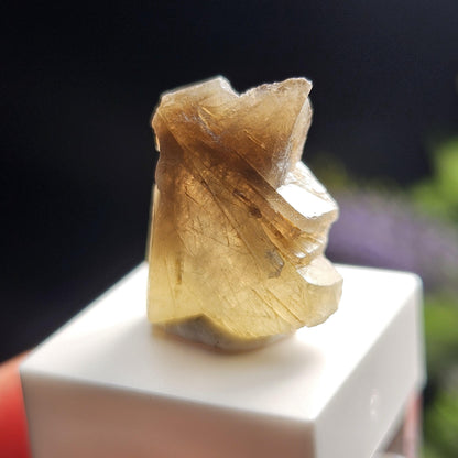Twinned Bicolor Chrysoberyl Specimen 16.43ct, RARE Yellow Twin Chrysoberyl Crystal