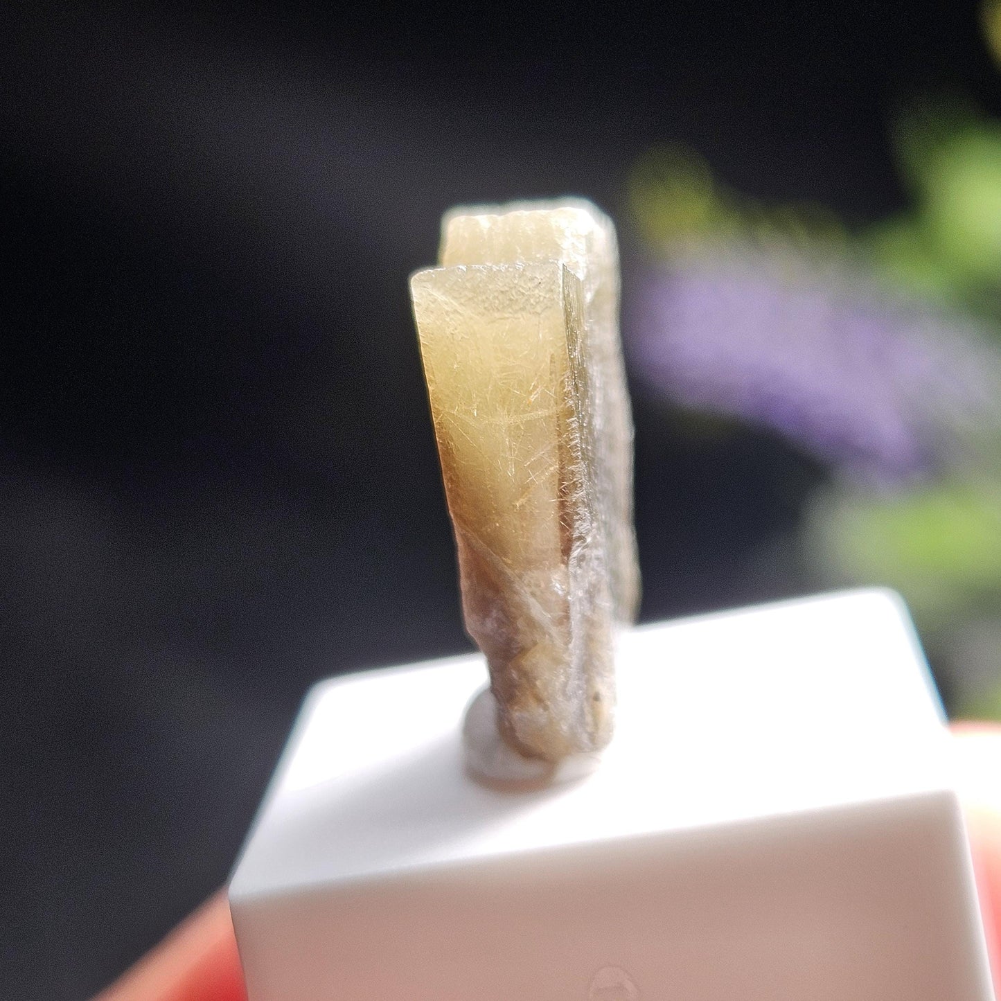 Twinned Bicolor Chrysoberyl Specimen 16.43ct, RARE Yellow Twin Chrysoberyl Crystal