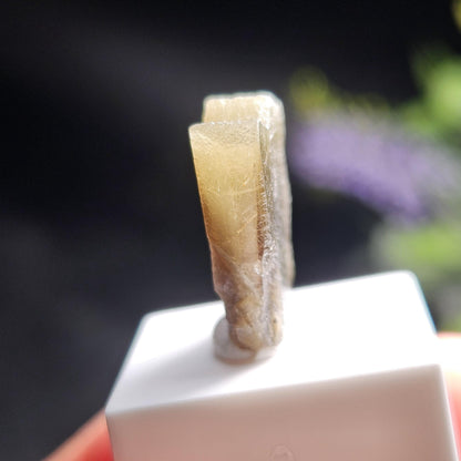 Twinned Bicolor Chrysoberyl Specimen 16.43ct, RARE Yellow Twin Chrysoberyl Crystal