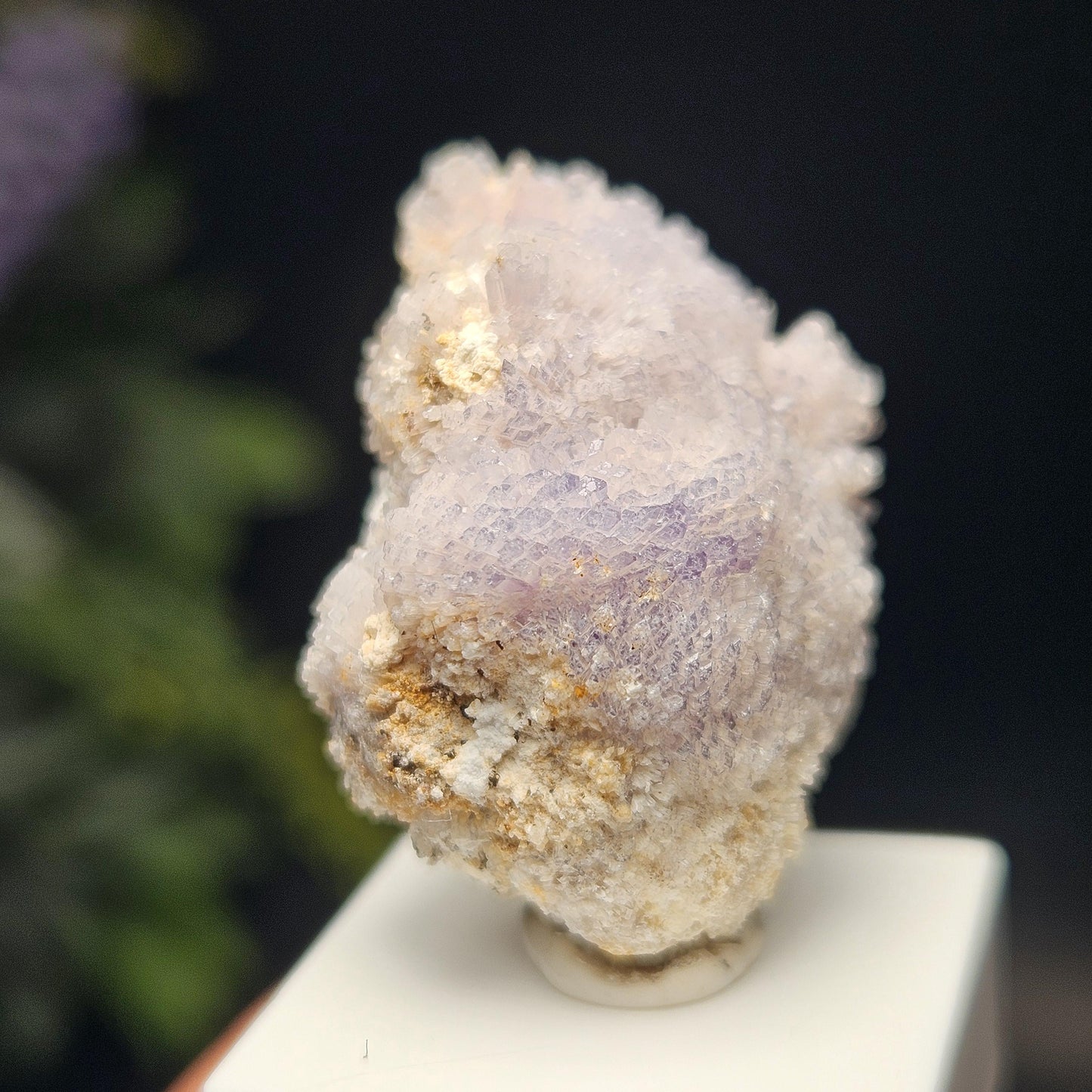 Purple Creedite Crystal Cluster, Rare Violet Creedite Specimen