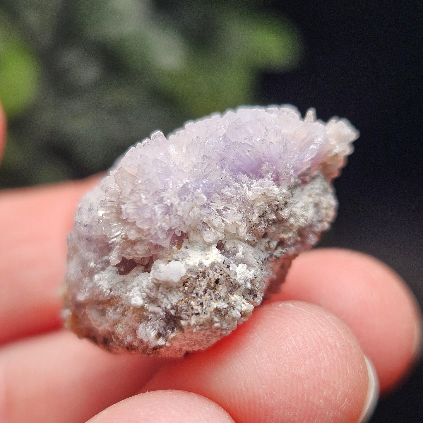 Purple Creedite Crystal Cluster, Rare Violet Creedite Specimen
