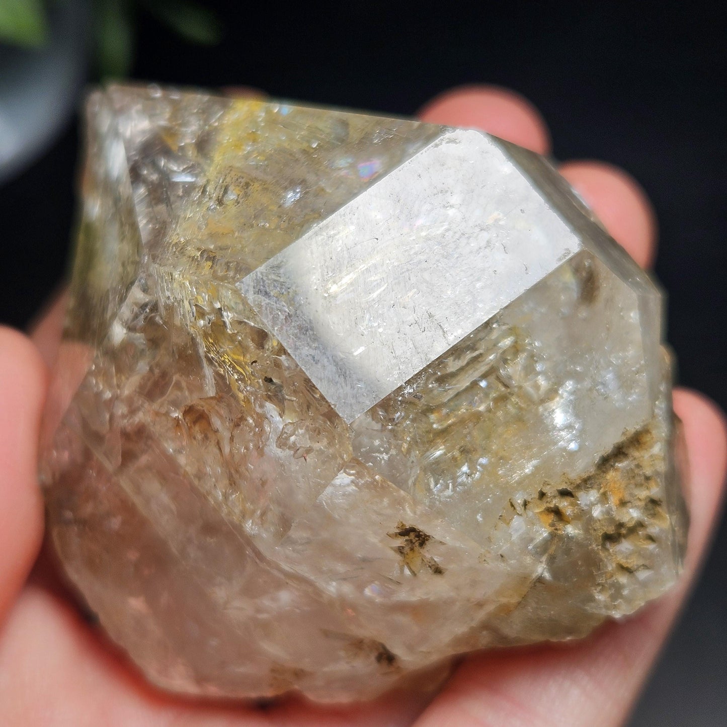 Skeletal Herkimer Diamond Quartz 152.27g, Growth Interference Terminated Herkimer Crystal from New York