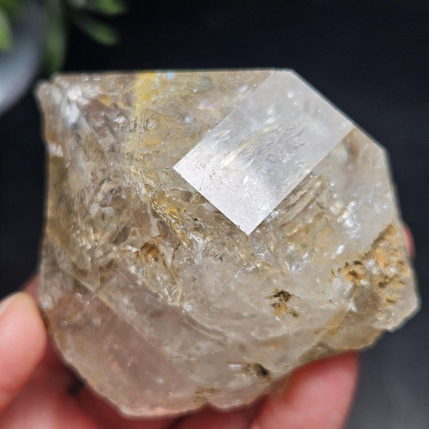 Skeletal Herkimer Diamond Quartz 152.27g, Growth Interference Terminated Herkimer Crystal from New York