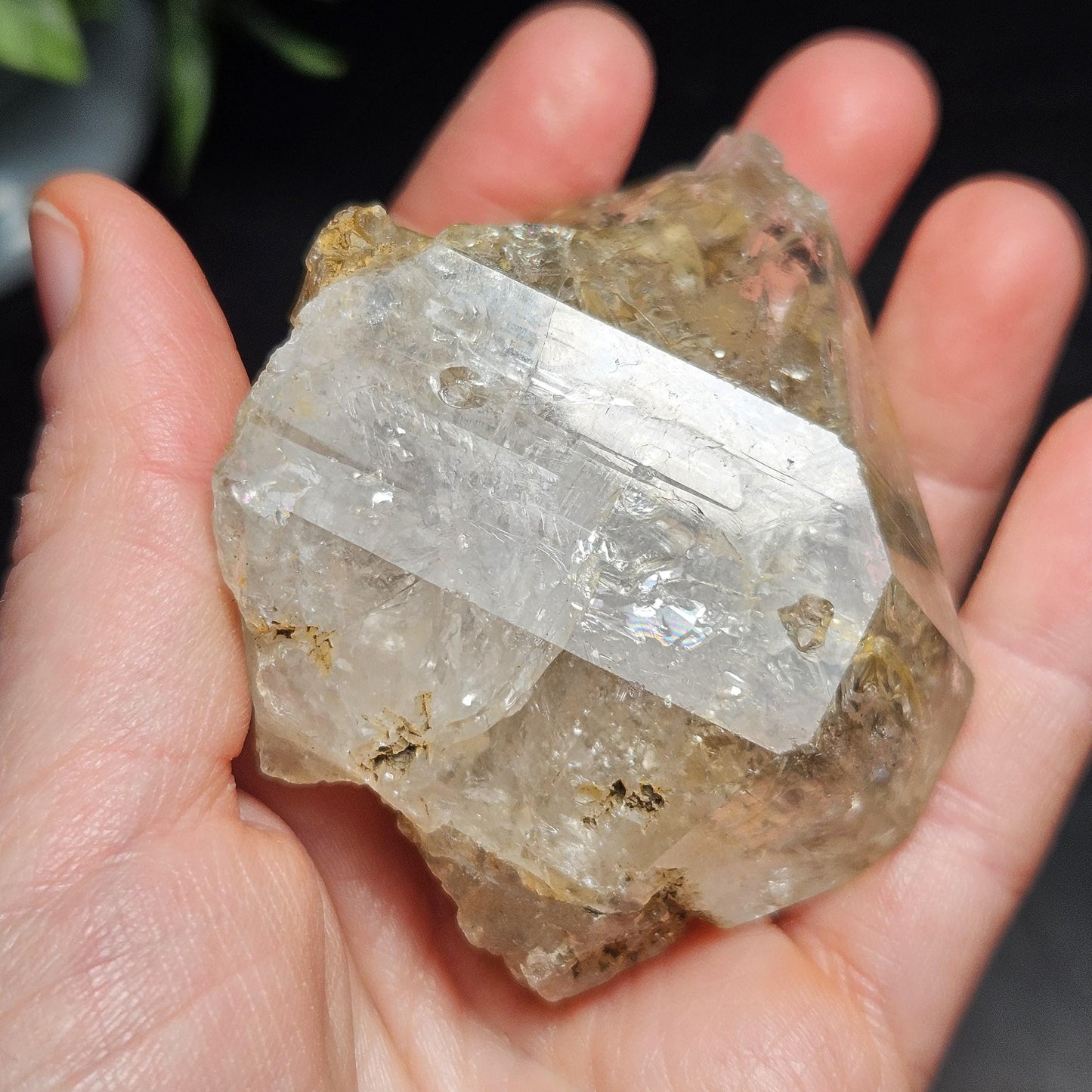 Skeletal Herkimer Diamond Quartz 152.27g, Growth Interference Terminated Herkimer Crystal from New York