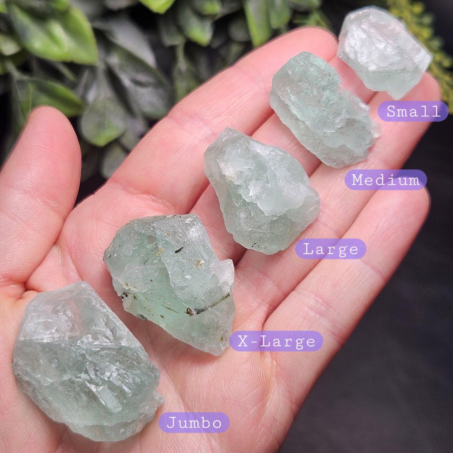 Etched Himalayan Green Fluorite Crystal, Icy Green Raw Fluorite Specimen