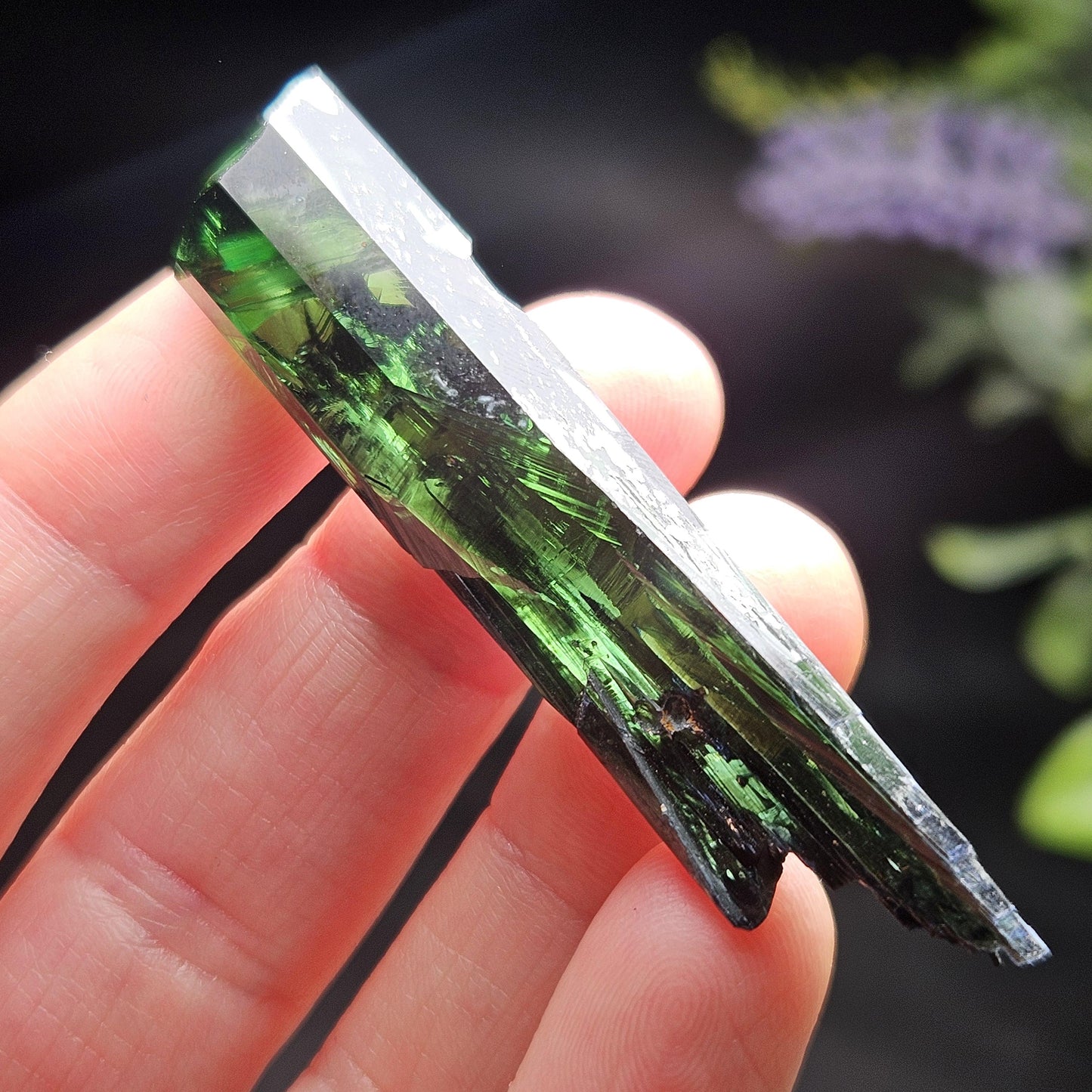 Vivianite Crystal Specimen 11.60g, Terminated Vivianite Crystal, Raw Blue
