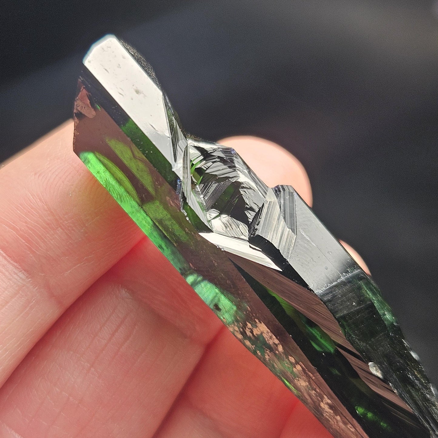 Vivianite Crystal Specimen 11.60g, Terminated Vivianite Crystal, Raw Blue