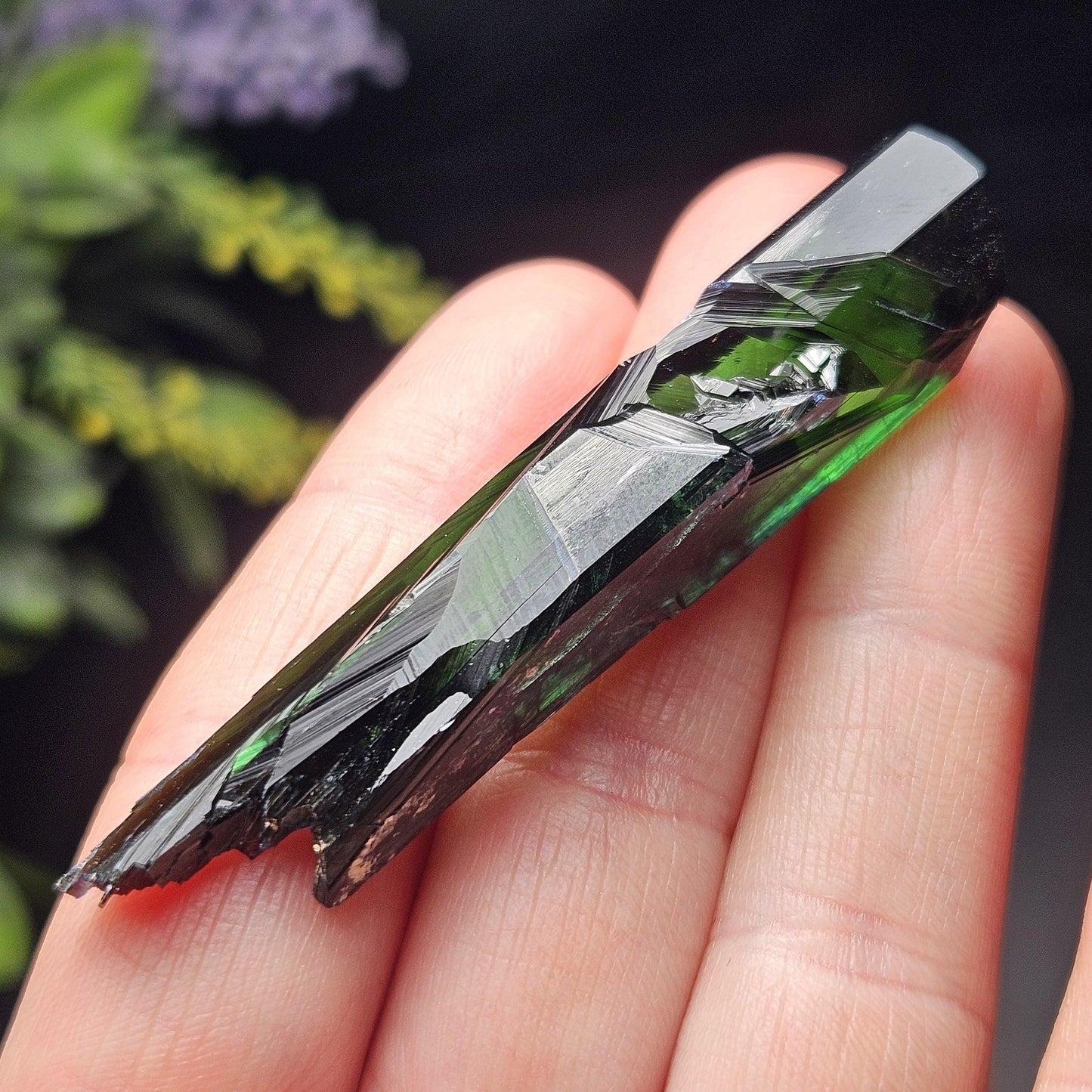 Vivianite Crystal Specimen 11.60g, Terminated Vivianite Crystal, Raw Blue