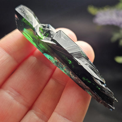 Vivianite Crystal Specimen 11.60g, Terminated Vivianite Crystal, Raw Blue