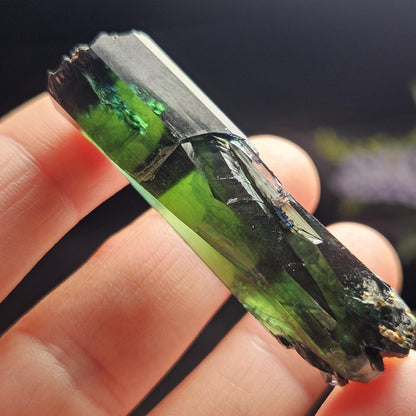 Vivianite Crystal Specimen 13.11g, Terminated Vivianite Crystal, Raw Blue