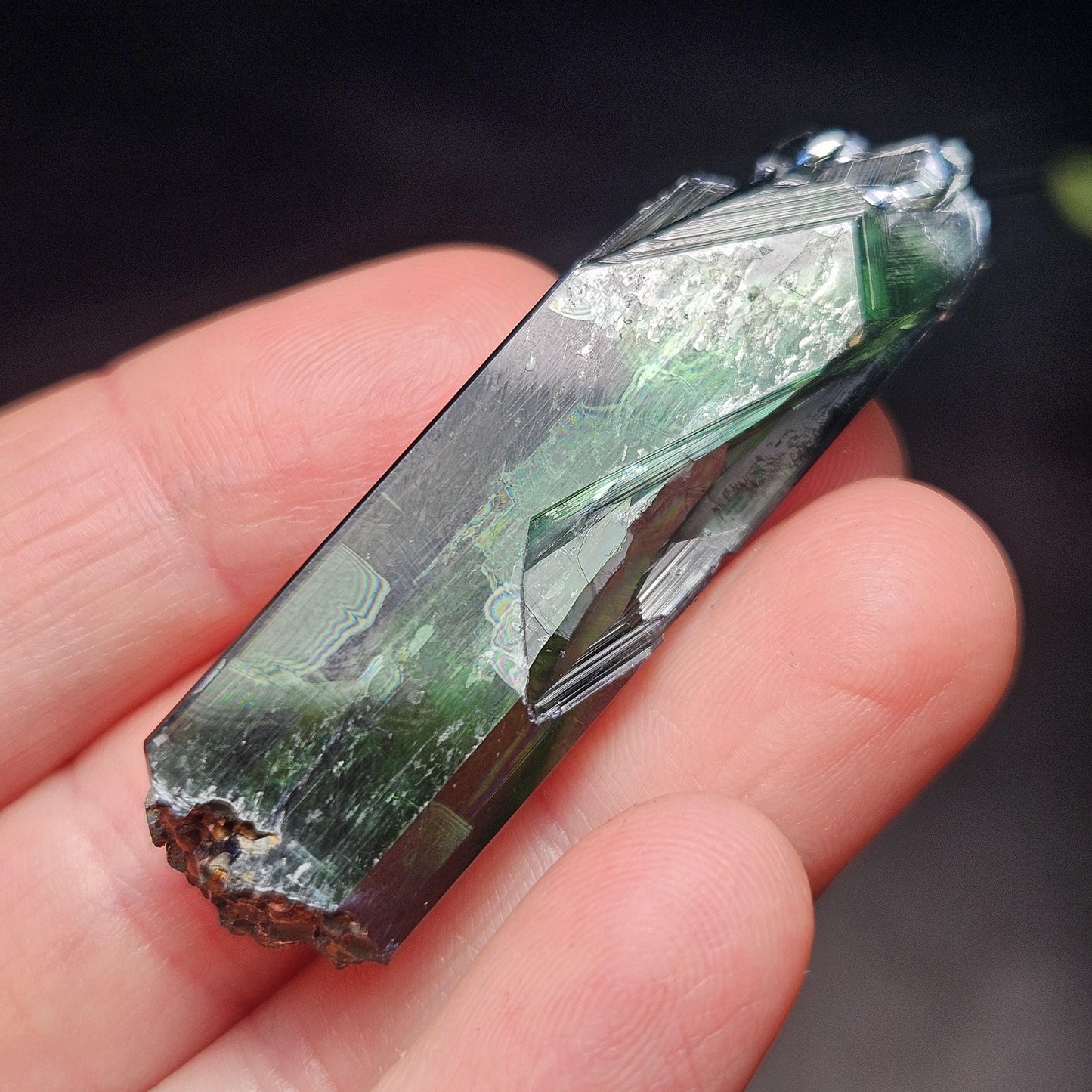 Vivianite Crystal Specimen 13.11g, Terminated Vivianite Crystal, Raw Blue