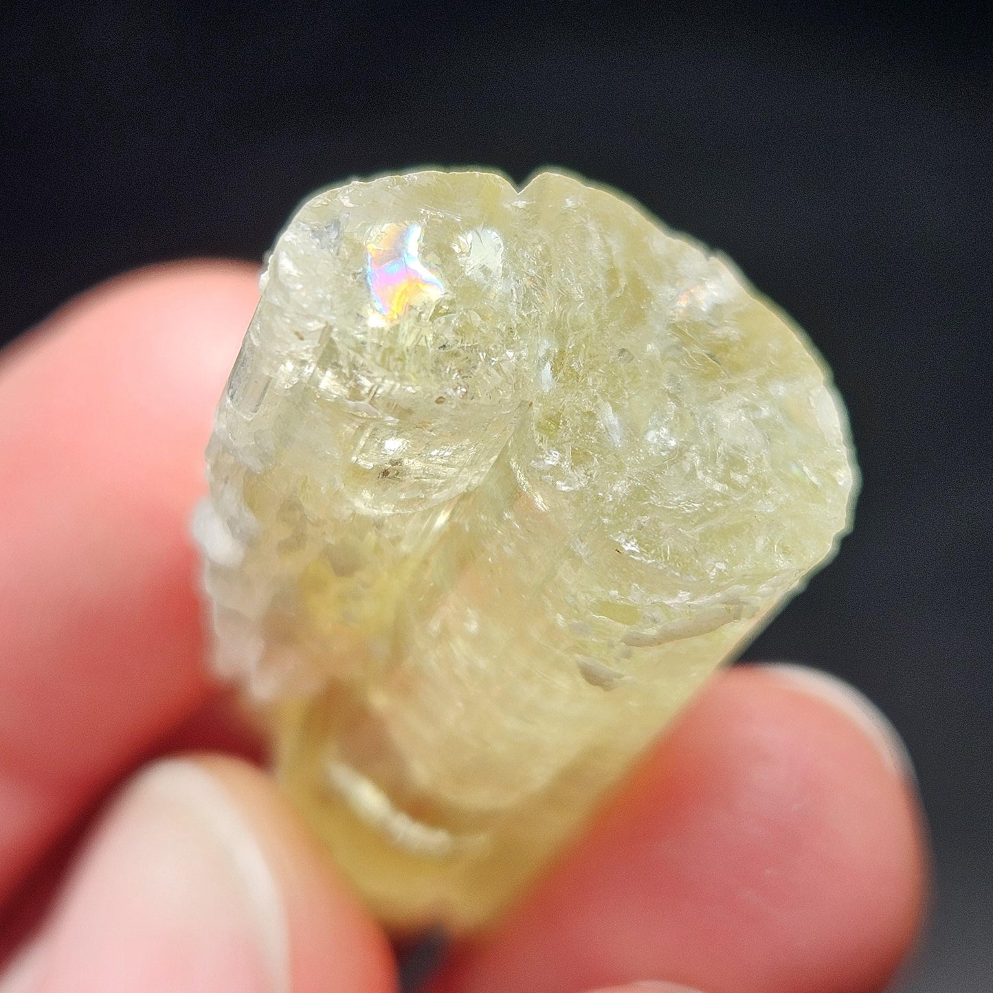 Terminated Heliodor Crystal 11.8g, AAA Golden Beryl