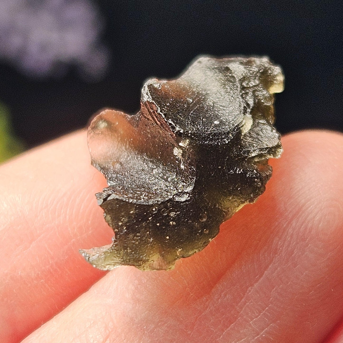 Genuine Moldavite Specimen 2.29g, Authentic Moldavite Tektite, Moldavite Crystal