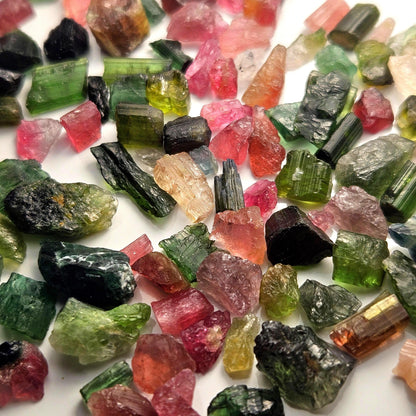 Bulk Tourmaline, Pink & Green "Candy" Tourmaline Crystals, Brazilian Specimens