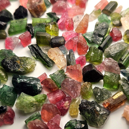 Bulk Tourmaline, Pink & Green "Candy" Tourmaline Crystals, Brazilian Specimens