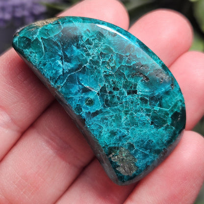 Polished Dioptase Crystal 28.59g, Congo Dioptase Specimen