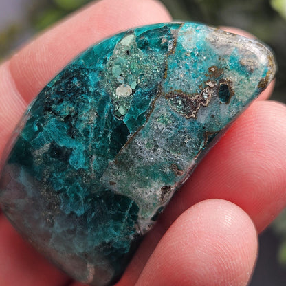 Polished Dioptase Crystal 28.59g, Congo Dioptase Specimen