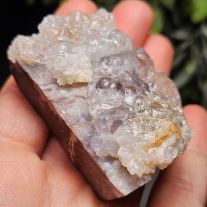 Hyalite Opal Specimen 81.70g, UV Reactive Fluorescent Botryoidal Crystal from Mexico