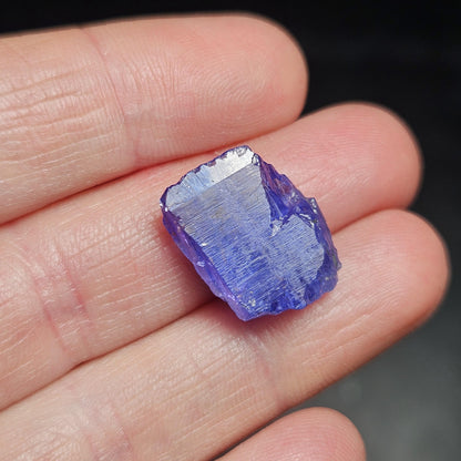 Raw Tanzanite Crystal 3.16g, Raw Indigo Tanzanite, Terminated Specimen