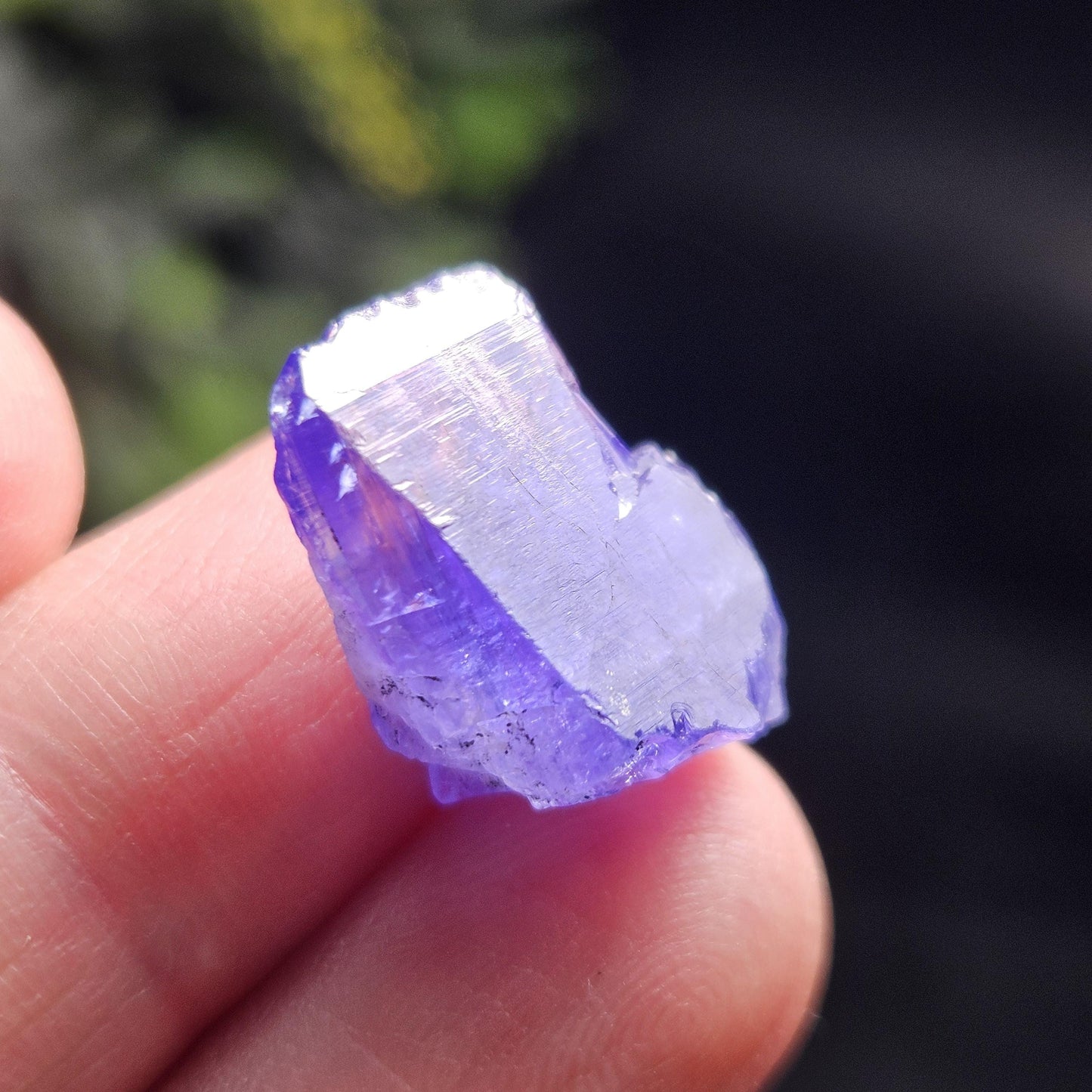 Raw Tanzanite Crystal 3.16g, Raw Indigo Tanzanite, Terminated Specimen