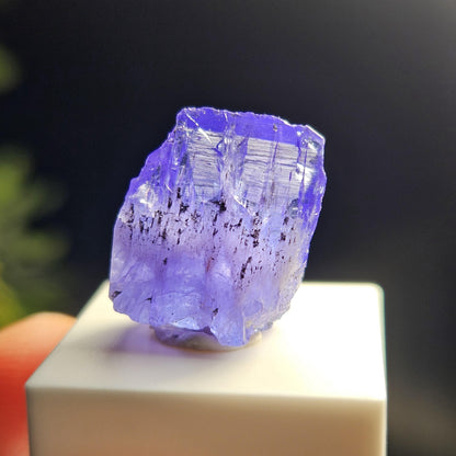 Raw Tanzanite Crystal 3.16g, Raw Indigo Tanzanite, Terminated Specimen