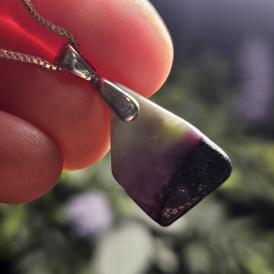 Kammererite Crystal Pendant, Sterling Silver Kammererite Necklace