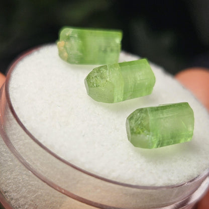 Apple Green Tourmaline Crystal, Terminated Green Gemstone Specimen